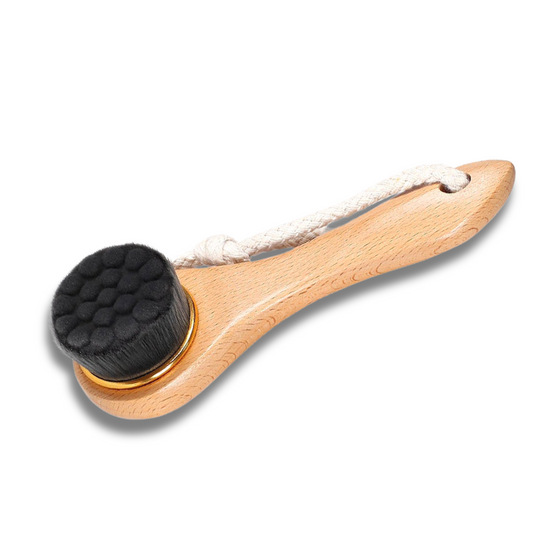 BLACK BAMBOO FACIAL CLEANSING + MASSAGE BRUSH